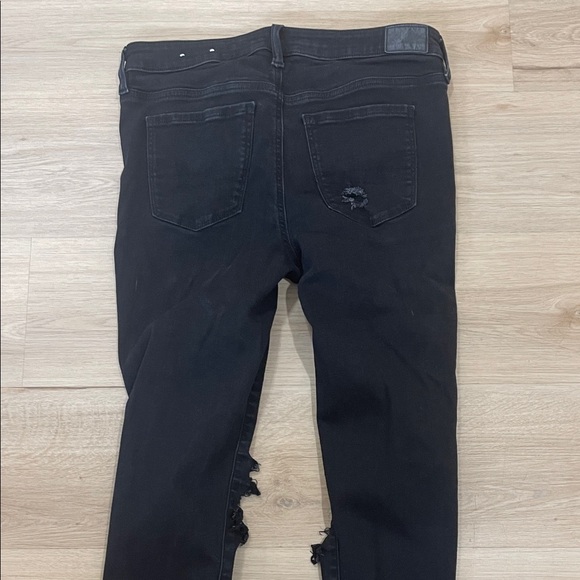 American Eagle Outfitters Distressed Black Skinny Jeans - Picture 5 of 8